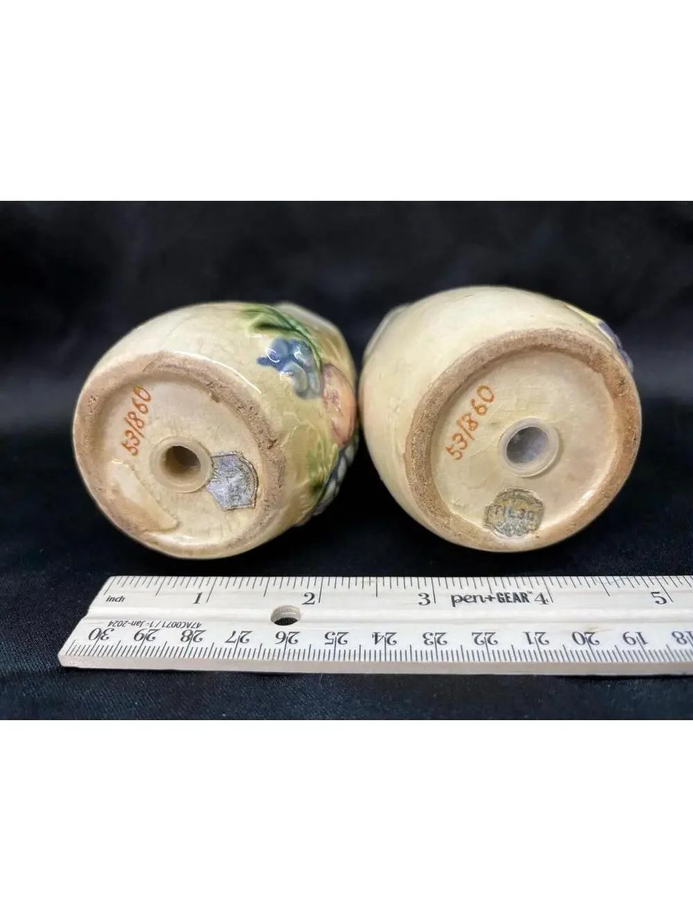 79 - Vintage Tilso Japan Salt And Pepper Shakers Fruit 53/860 Numbered